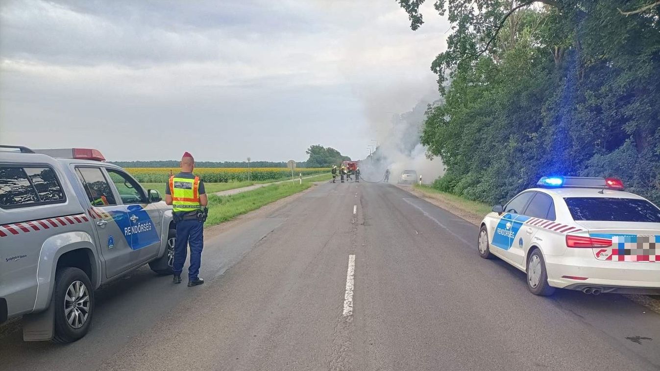 HAON Kigyulladt autó balesetek és leégett búzatábla ezek történtek