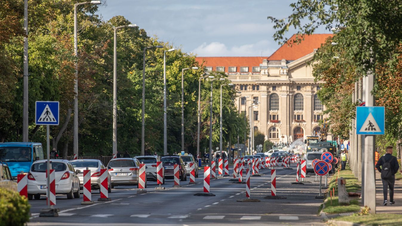Keddtől változik az ideiglenes forgalmi rend az Egyetem sugárúton