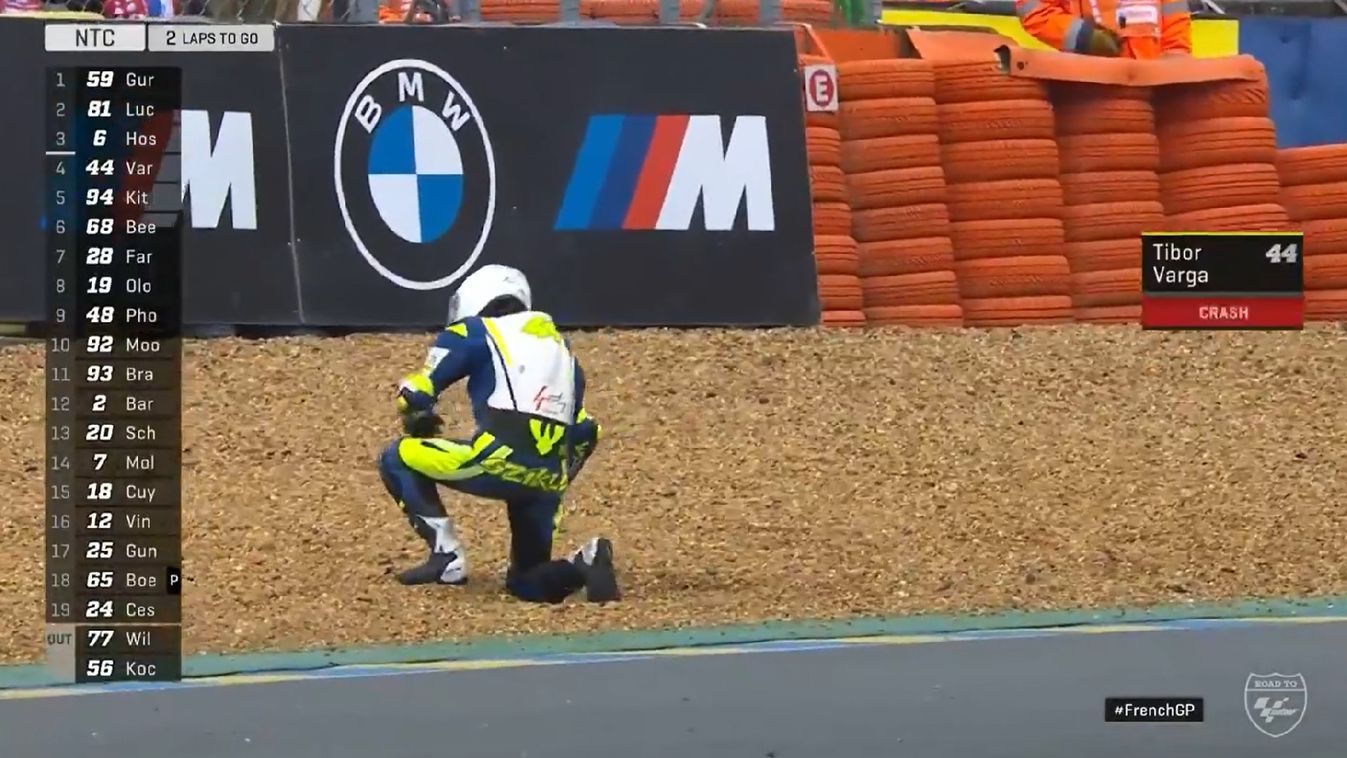A dobogó kapujában esett el Varga Tibi a Le Mans-i pályán