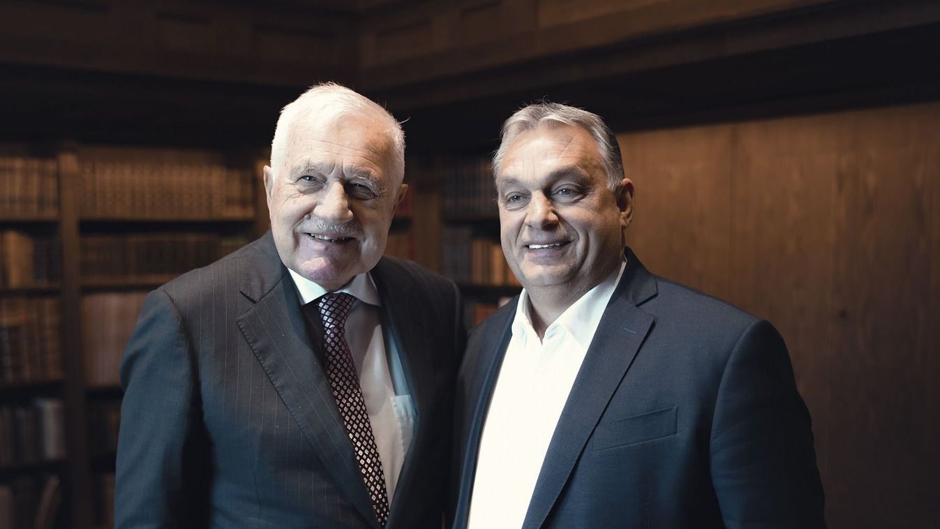 Orbán Viktor Václav Klausszal tárgyalt
