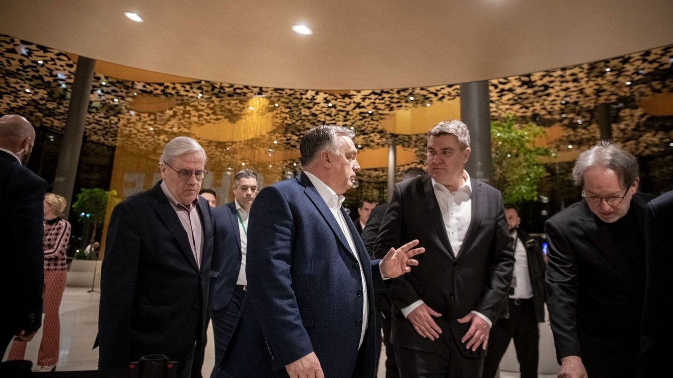 Orbán Viktor a horvát államfővel tárgyalt