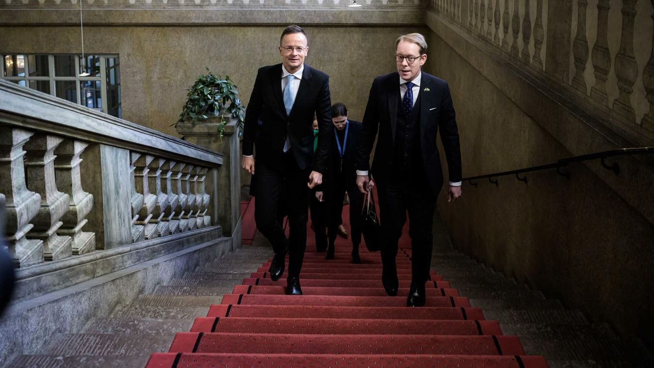 Szijjártó Péter a svéd külügyminiszterrel tárgyalt (videó)