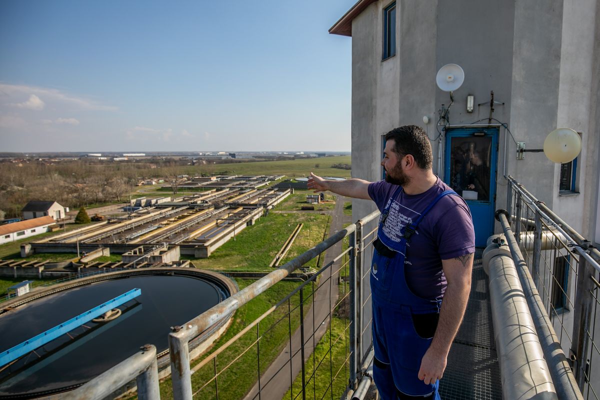 Debrecen vízmű szennyvíztelep Szabó Zsolt haon