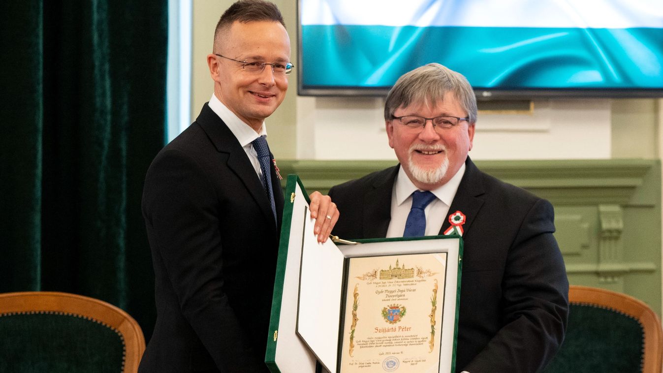 Győr díszpolgára lett Szijjártó Péter (videó)