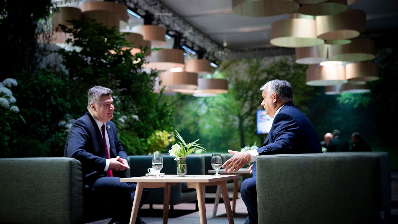 Orbán Viktor a horvát államfővel tárgyalt