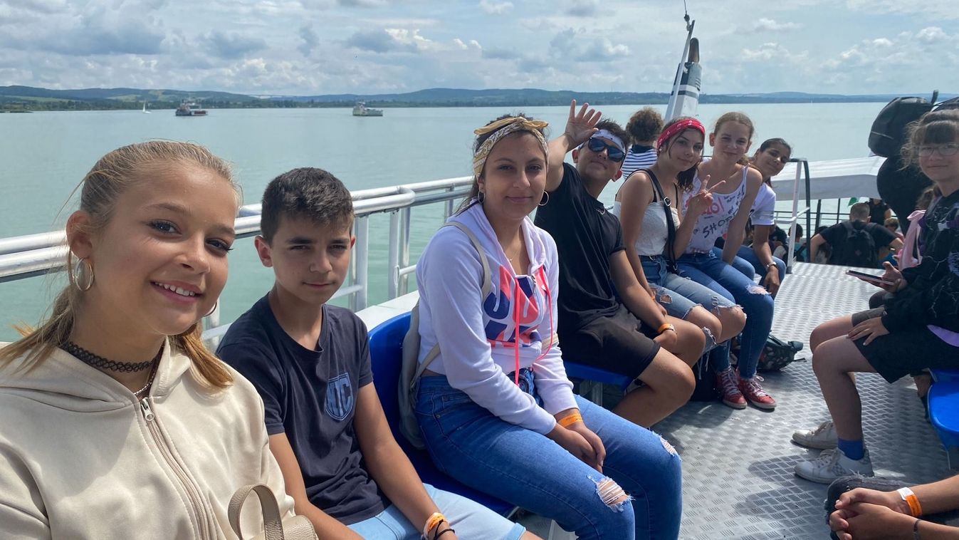 A Balaton partján pihenhettek a körösszegapáti gyerekek
