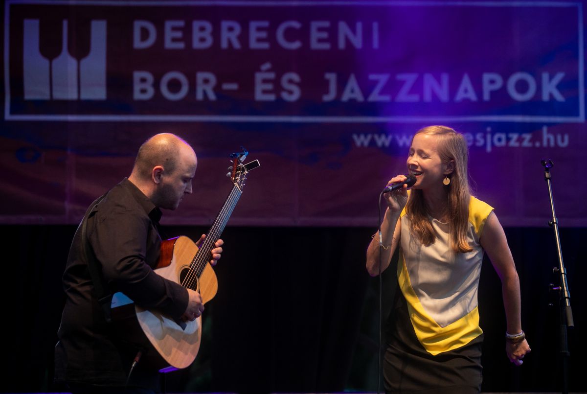 Harcsa Veronika és Gyémánt Bálint a Debreceni Bor- és Jazznapokon