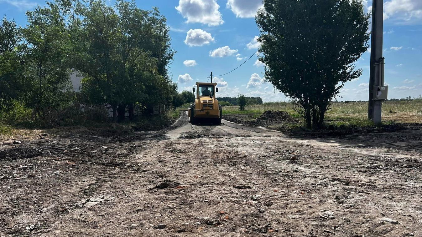 A megfelelő ütemben halad az útfejlesztés Kónyán
