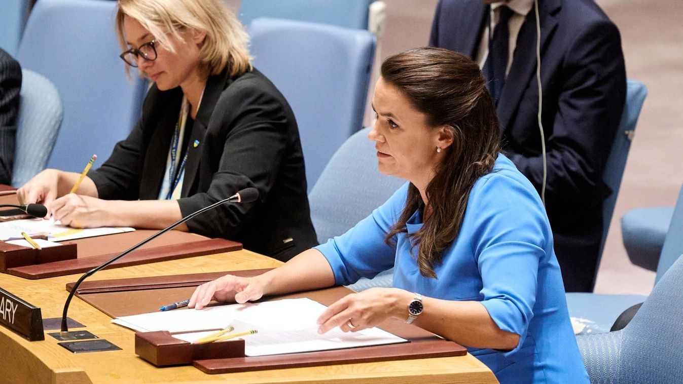 Novák Katalin: a mi célunk a mielőbbi tűzszünet, valamint egy fenntartható és igazságos béke