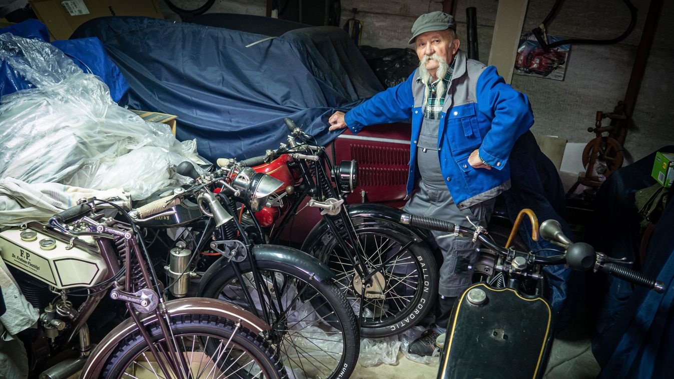 Százéves motorcsodákat ment Debrecenben Sanyi bácsi, a 75 éves legenda - fotókkal