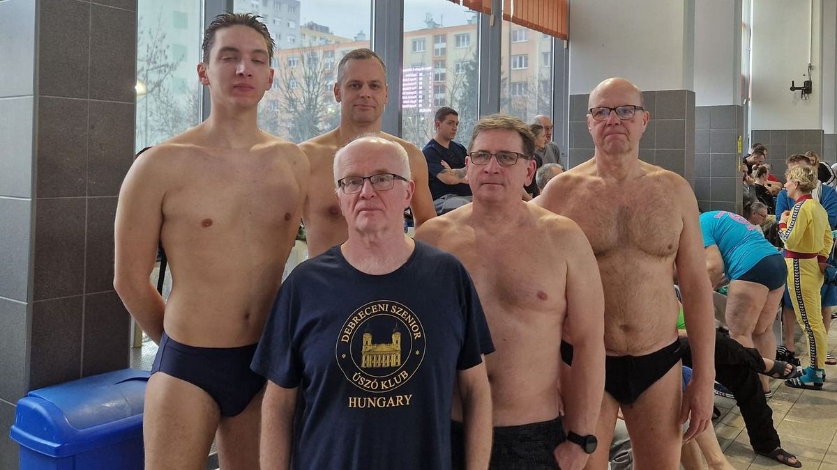 Debreceni sikerek a százhalombattai rövidpályás szenior úszóbajnokságon