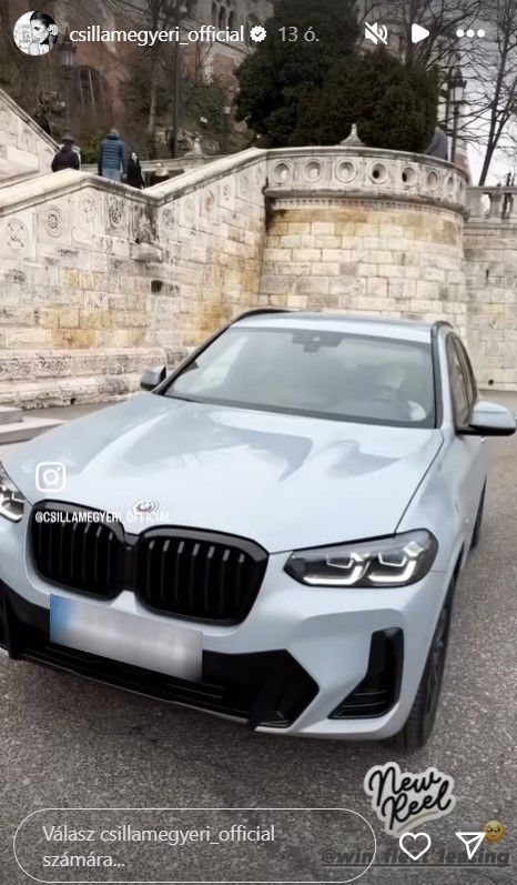 Ezt a BMW-t vezeti most Megyeri Csilla