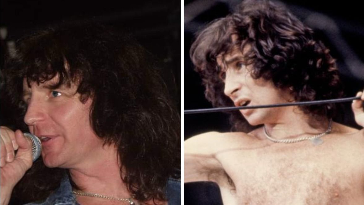 Szedlják János és Ronald Belford "Bon" Scott, az AC/DC legendás énekese