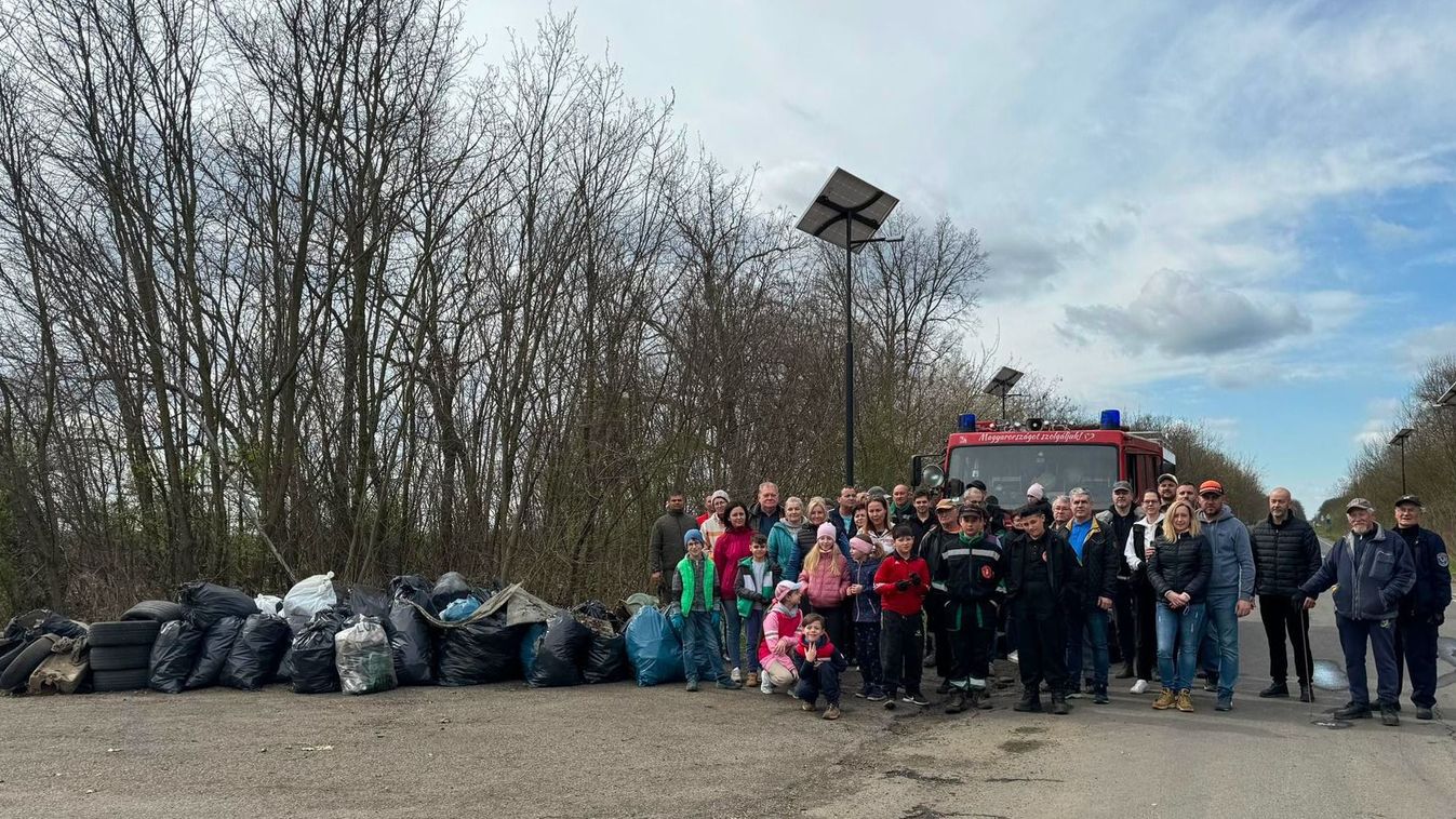 Még kidobott autógumikat is találtak a vasárnapi szoboszlói szemétszedő akcióban