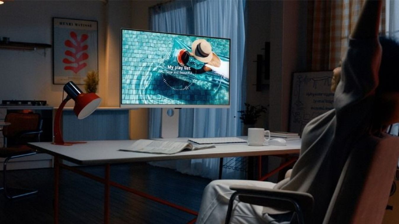Itt az okosmonitor, beépítve a Netflix, a Google Naptár és a Twitch