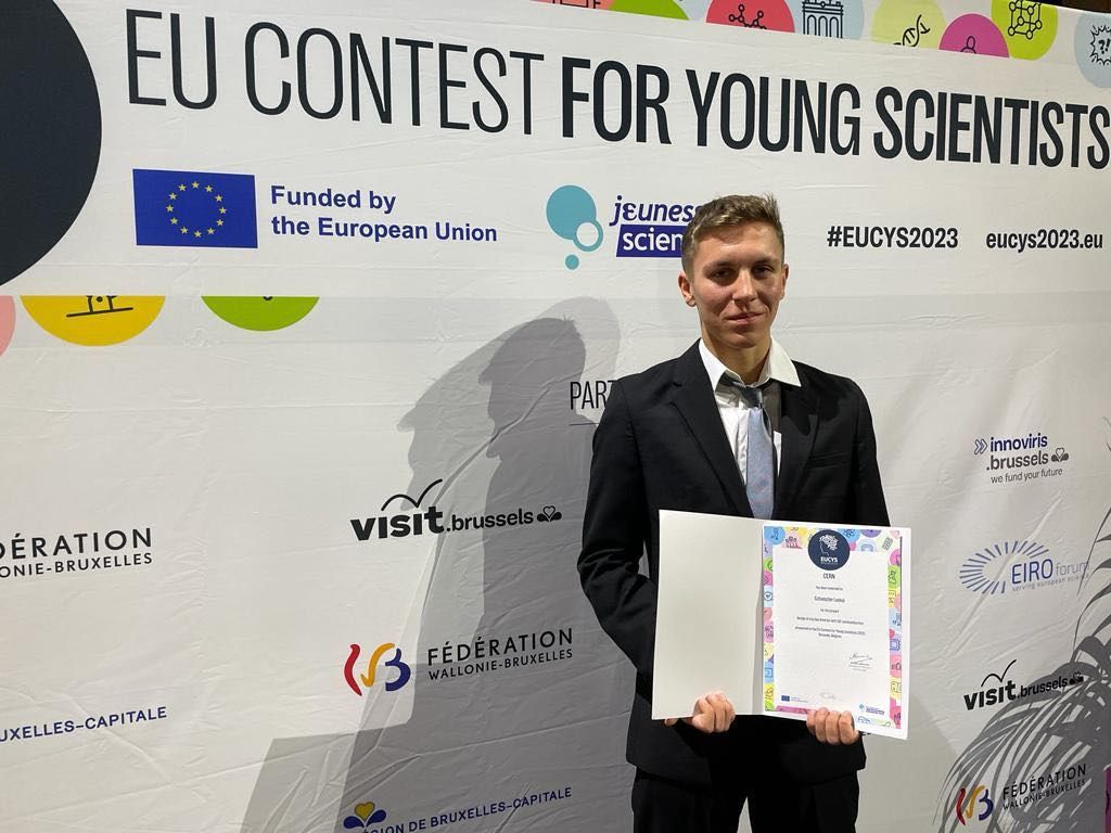Laskai Szilveszter az EU Fiatal tudósok versenyén kapott különdíjjal