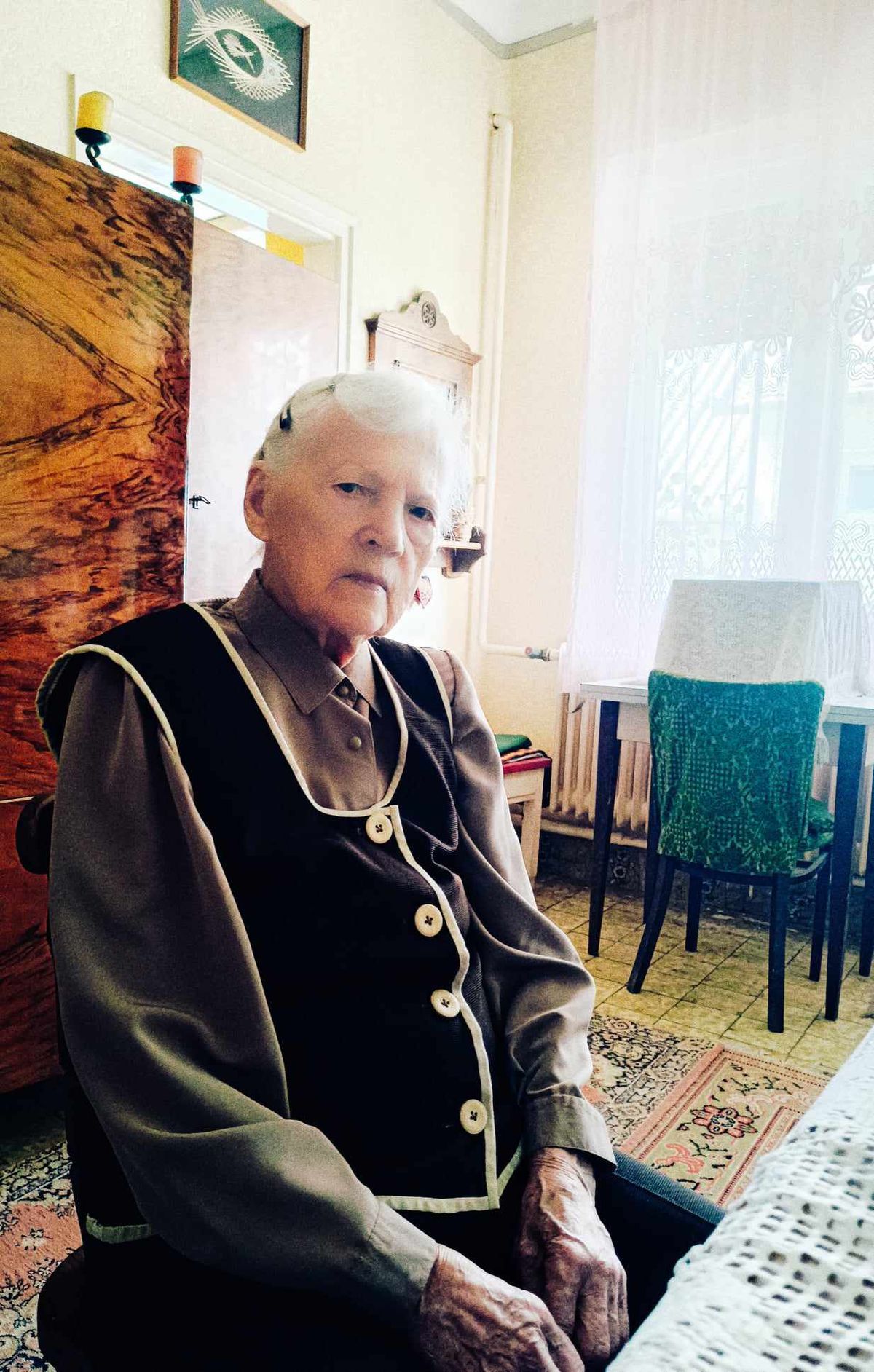 A 100 éves Kovács Lászlóné Jolánka néni  Újtikos haon