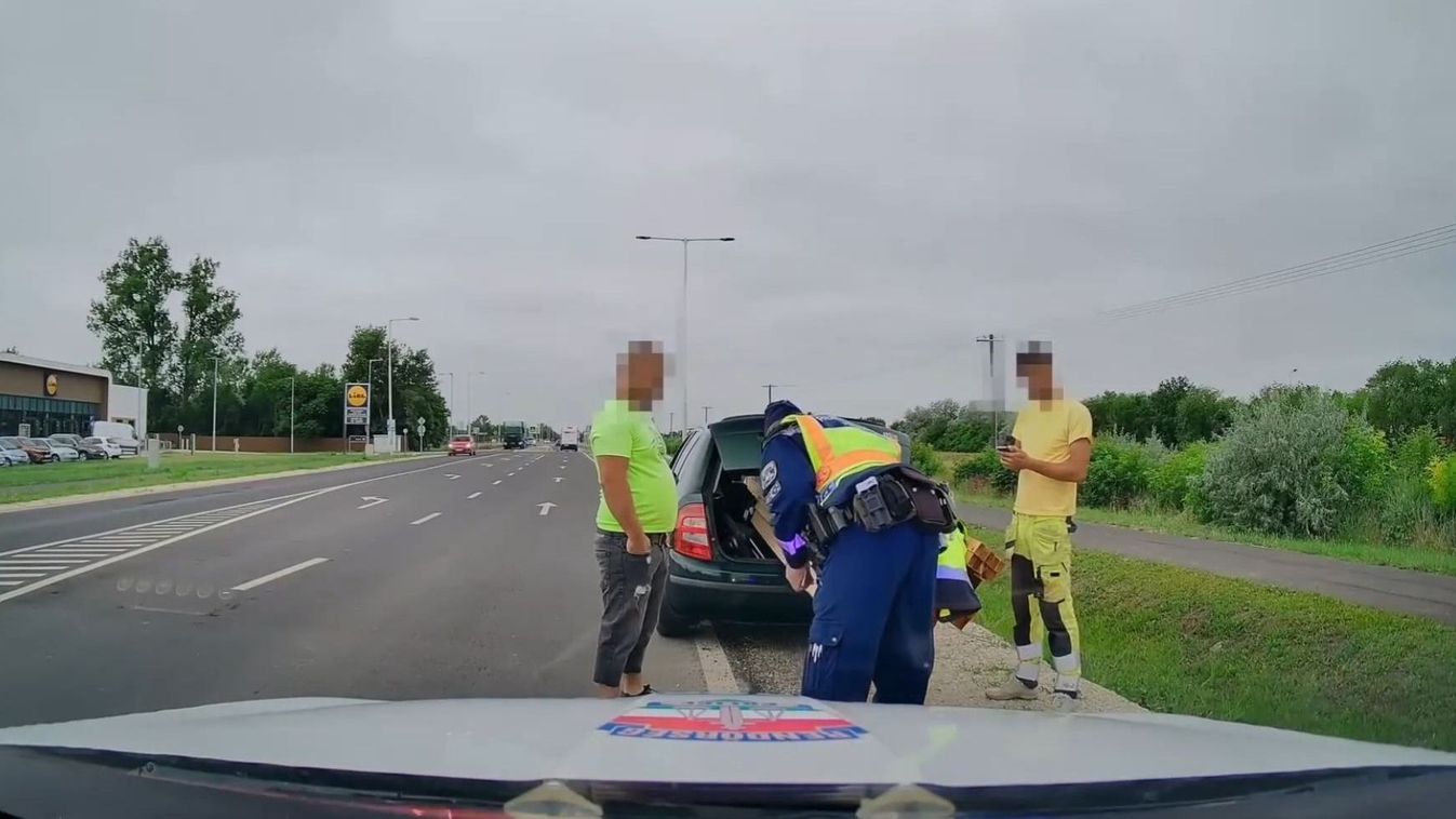 A szállító is elégedetten csettintene, ha látná, mit művelt a sofőr Hajdúszoboszlónál – videóval