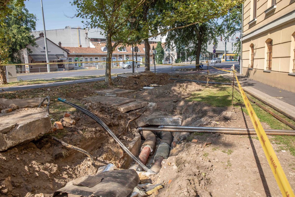 Távhővezeték-felújítás Debrecen belvárosában haon