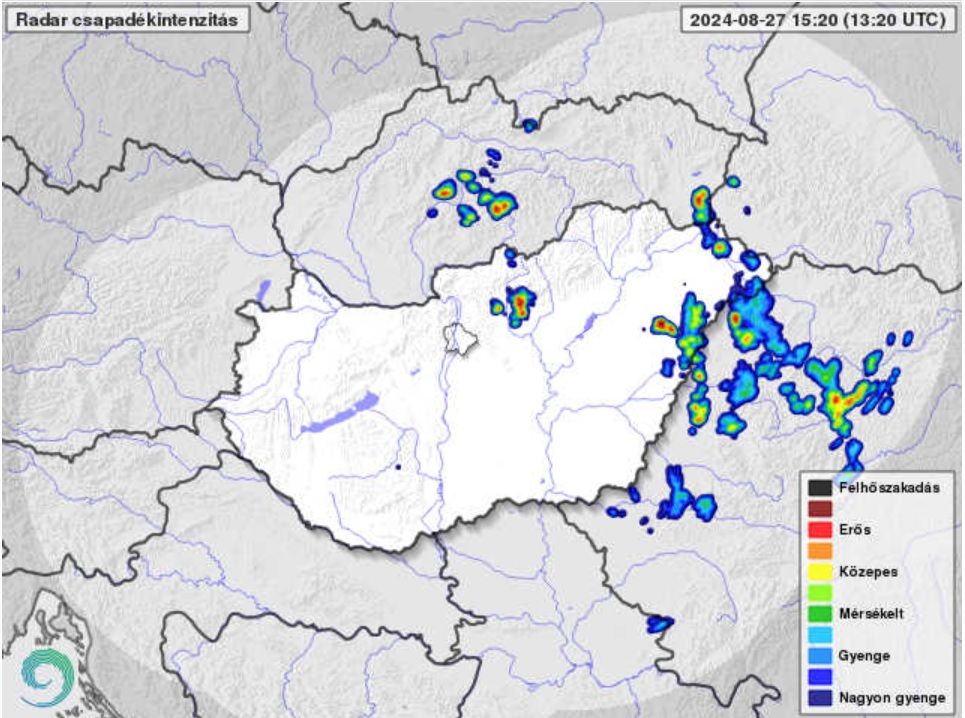 15.20-kor ezt mutatta a radarkép