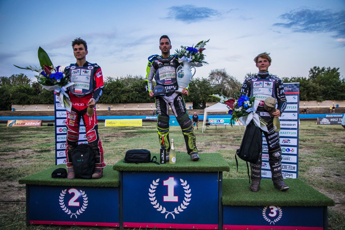 Debrecen Nagydíj, Debrecen, Mads Hansen, Matej Ivacic, Niels Kristian Iversen, speedway, salakmotorverseny, Perényi Pál Salakmotor Stadion, SpeedWolf Debrecen, salakmotor