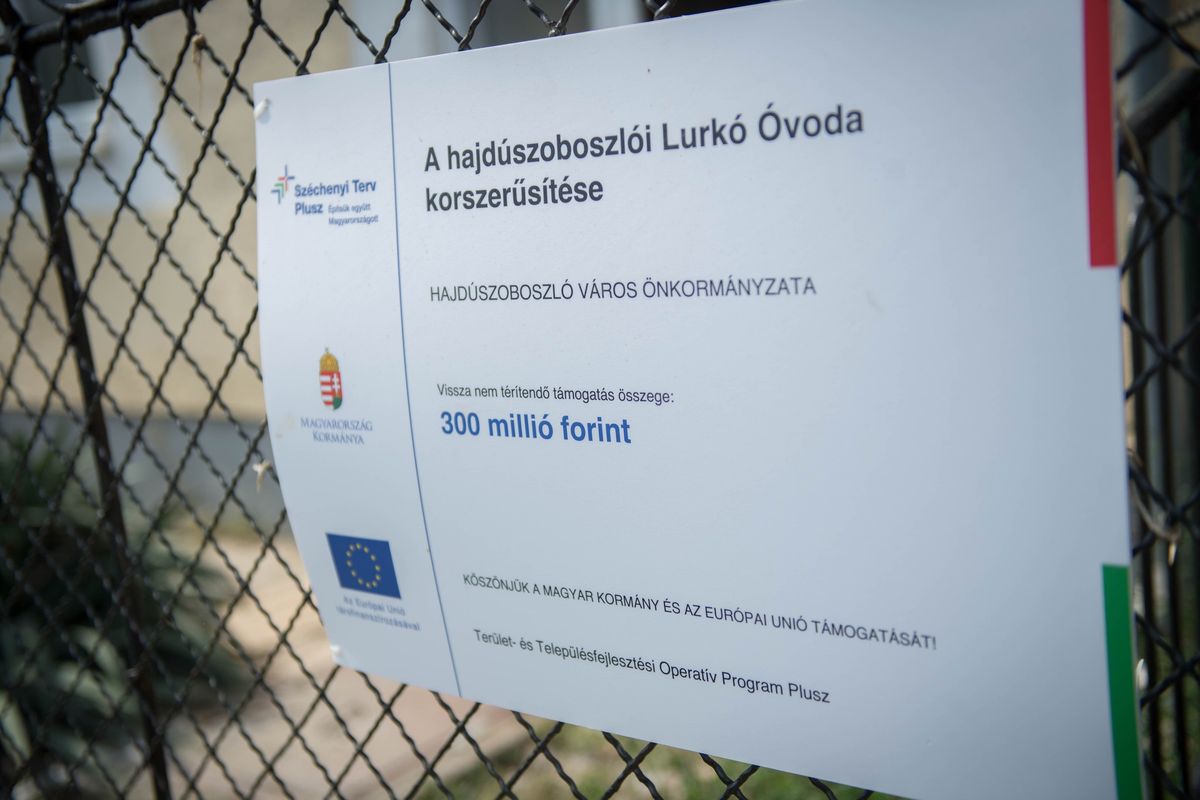 Hajdúszoboszló, lurkó óvoda, korszerűsítés 