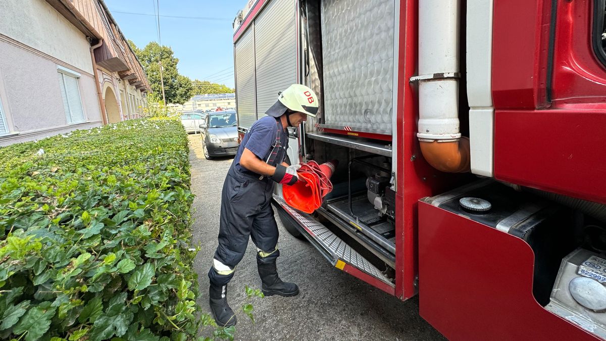 Hajdúszoboszlón, a Szabó László zugban volt szükség a tűzoltók beavatkozására