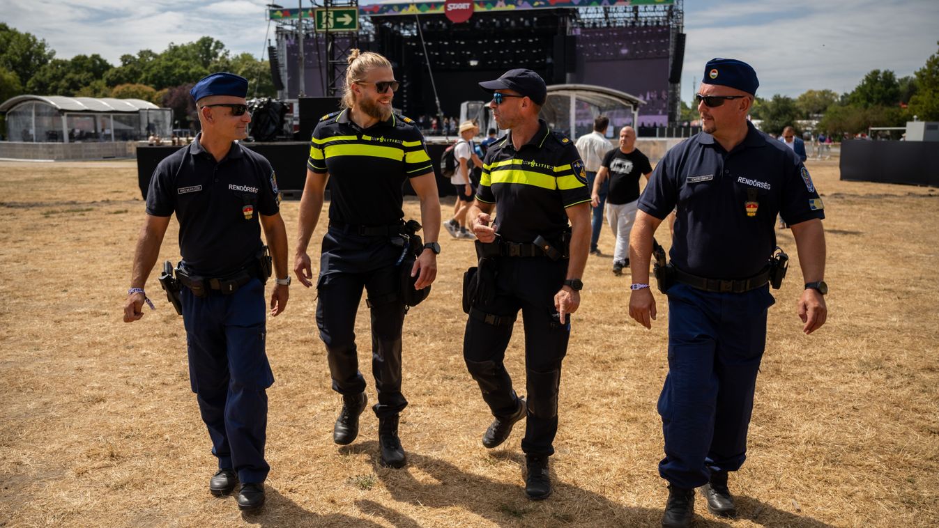 Holland rendőrök is segítik a BRFK munkáját a fesztiválon