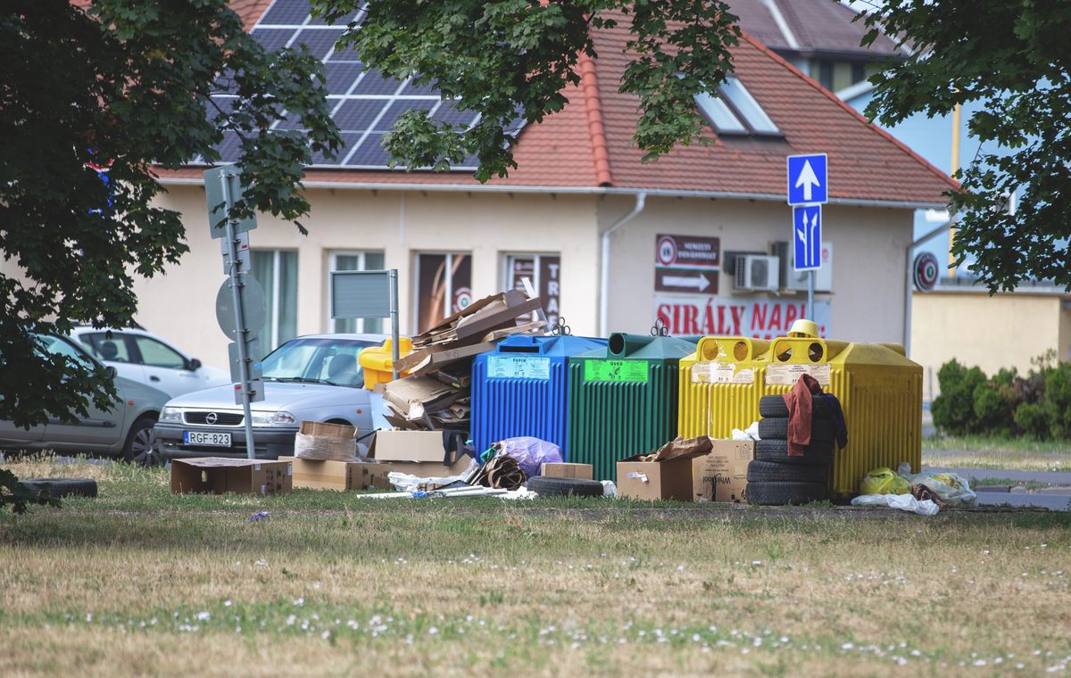 szelektív hulladékgyűjtő, szelektív hulladékgyűjtő sziget, debrecen, aksd, repont