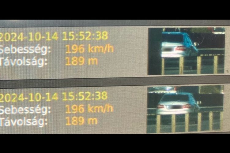 Elképesztő gyorshajtás a 471-es főúton: 196 km/h-val mértek be egy kocsit