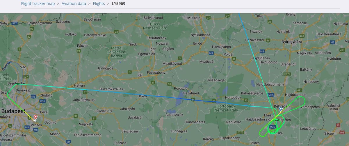 Második alkalommal sem sikerült leszállni, Budapesten landolt a gép