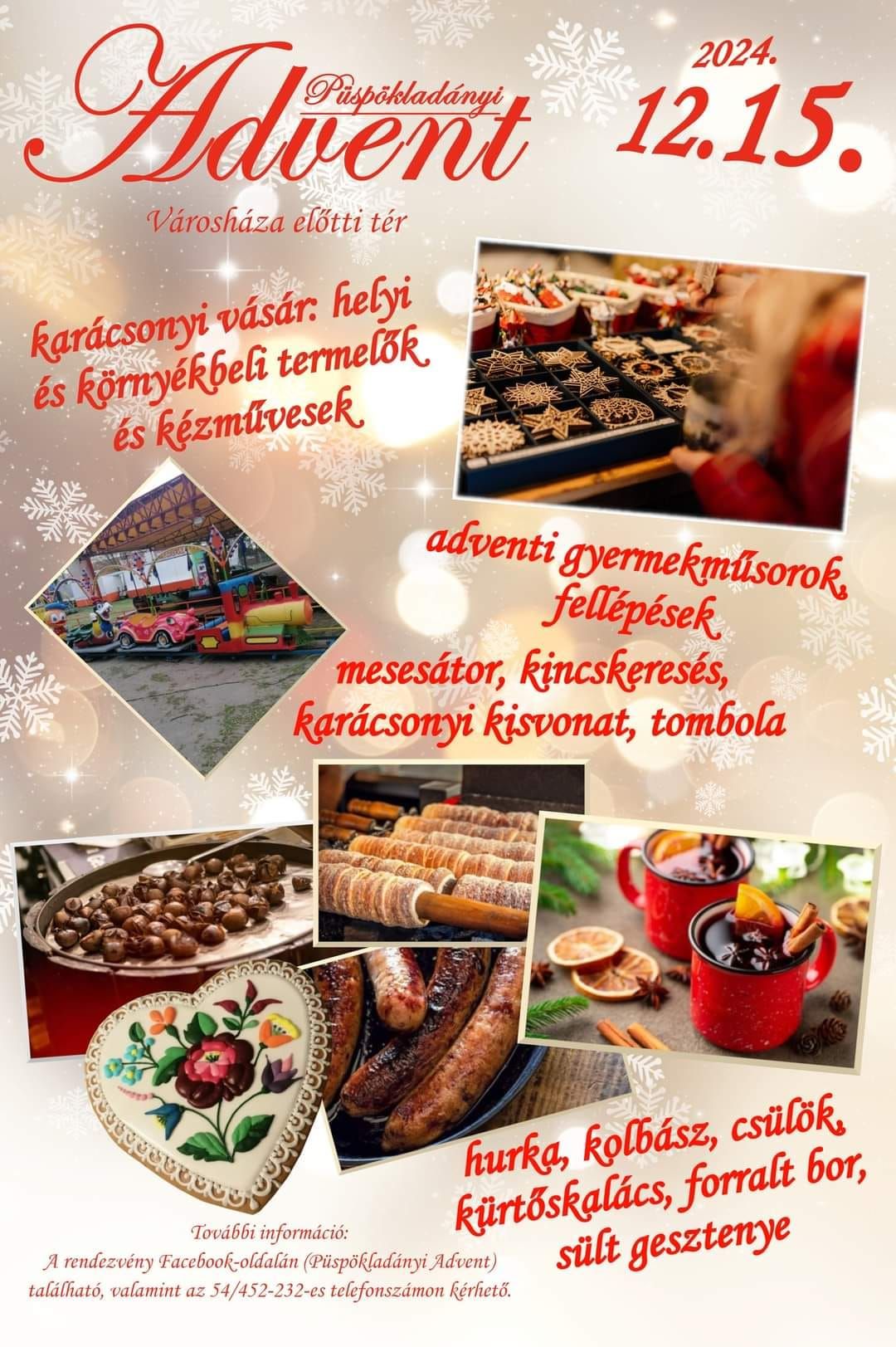 Közeleg az advent: Püspökladányban is hatalmas karácsonyi vásárt rendeznek