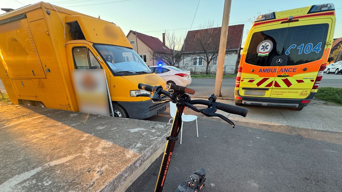 Ebesen történt baleset szerda délután, egy rollerest ütöttek el
