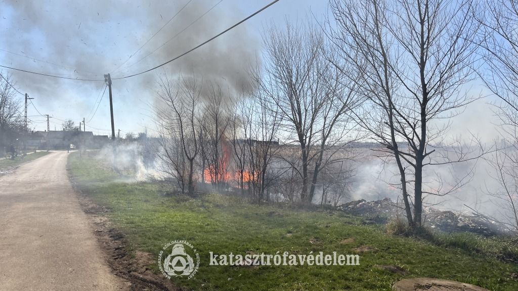 Több szabadtéri tűz volt a vármegyében