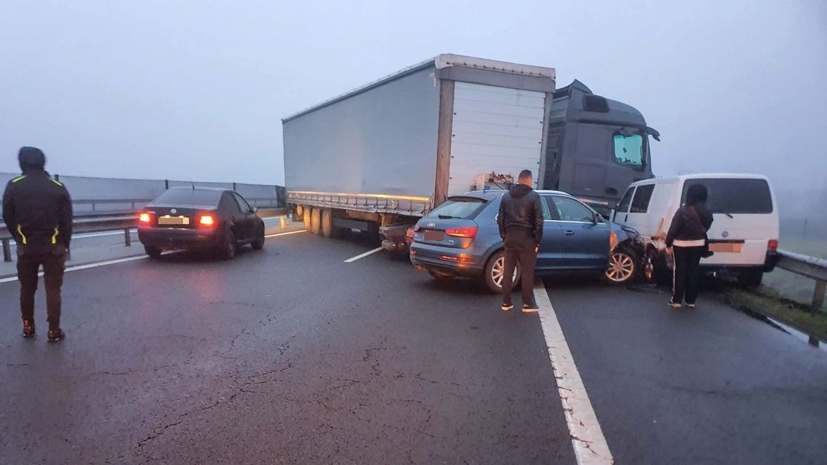 Baleset az M3-as autópályán, Görbeházánál