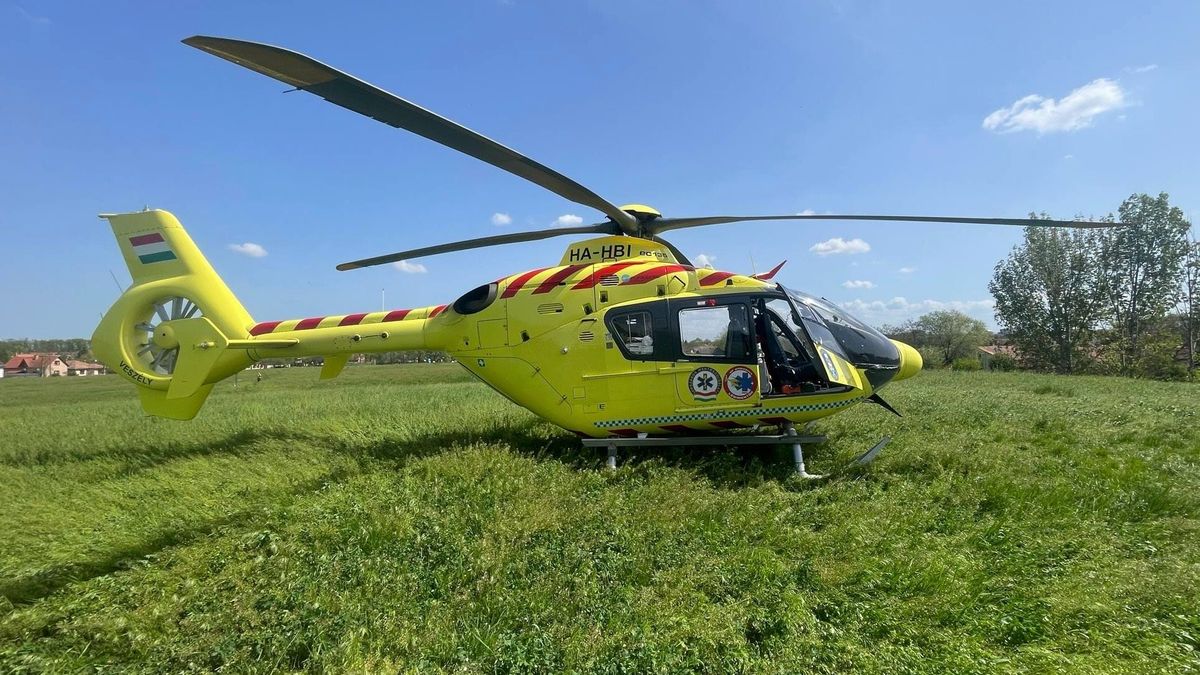 Mentőhelikopter érkezett Hajdúszoboszlóra
