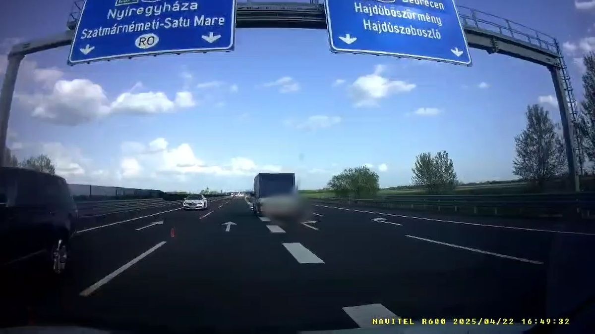 Pofátlan előzést mutattak be az M3-as és az M35-ös találkozásánál
