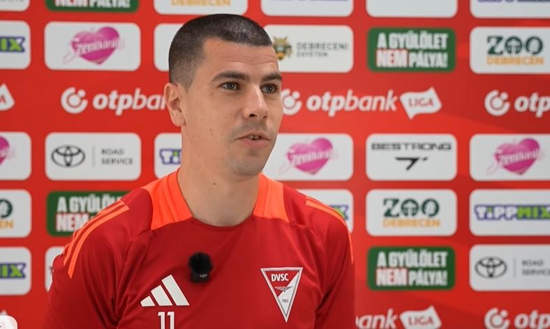A DVSC védője a Loki TV-nek a nyíregyházi rangadóról is beszélt