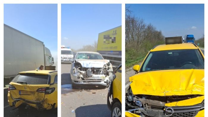 Hármas karambolt okozott a homokvihar a 4-es főúton Hajdúszoboszló térségében!