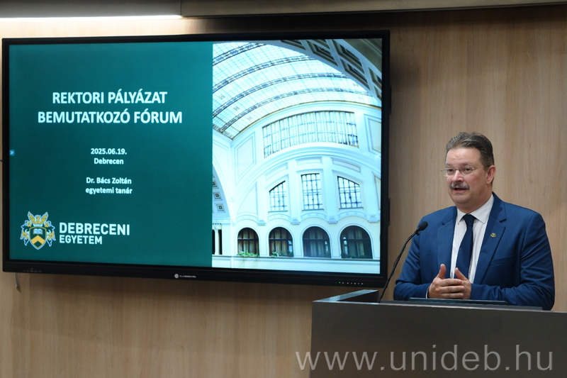 Bács Zoltán ismertette az elképzeléseit