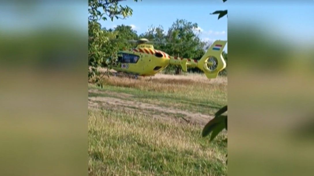 Mentőhelikoptert riasztottak Nádudvarra, egy férfi több métert zuhant