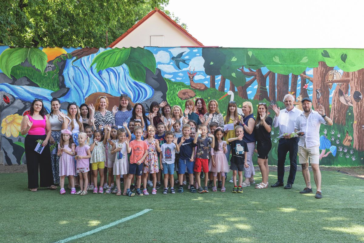 Mert nagyot álmodni a debreceni óvoda, teljesen elvarázsolta a gyerekeket a különleges festmény