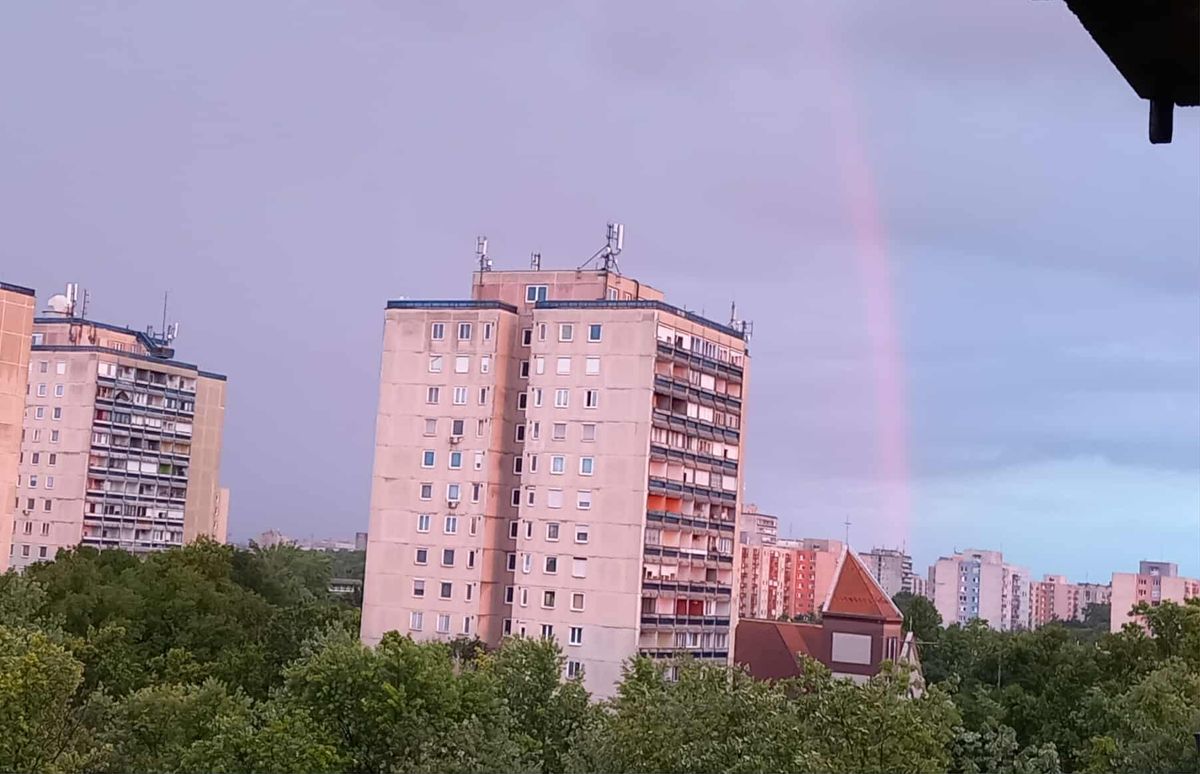 Szivárvány Debrecen felett