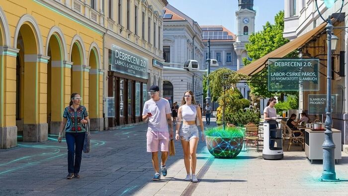 Laborhús, lebegő villamos és öko-paradicsom a Békás-tónál – így élünk Debrecenben 20 év múlva az AI szerint