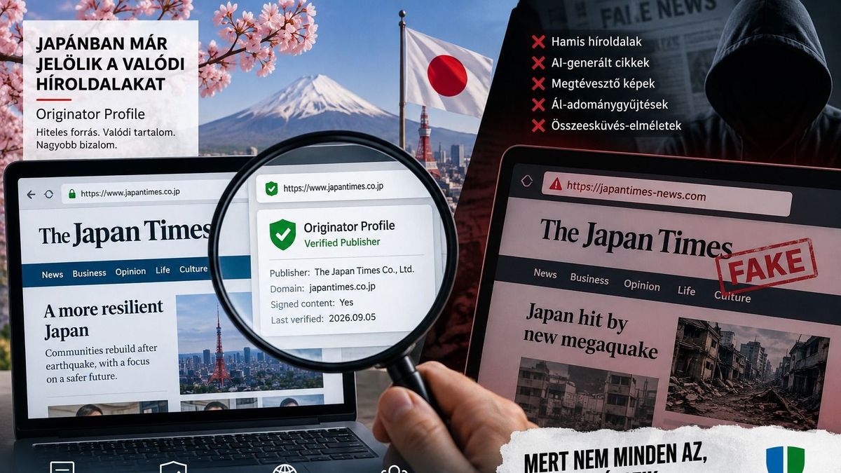 Már azt is igazolni kell, melyik híroldal valódi, Japán új módszert vet be az álhírek ellen